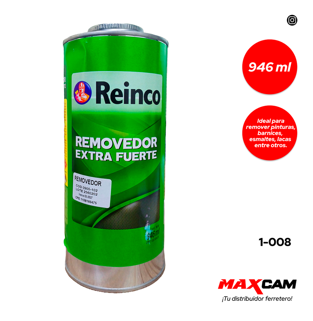 REMOVEDOR DE PINTURA x 1/4 REINCO 1-008