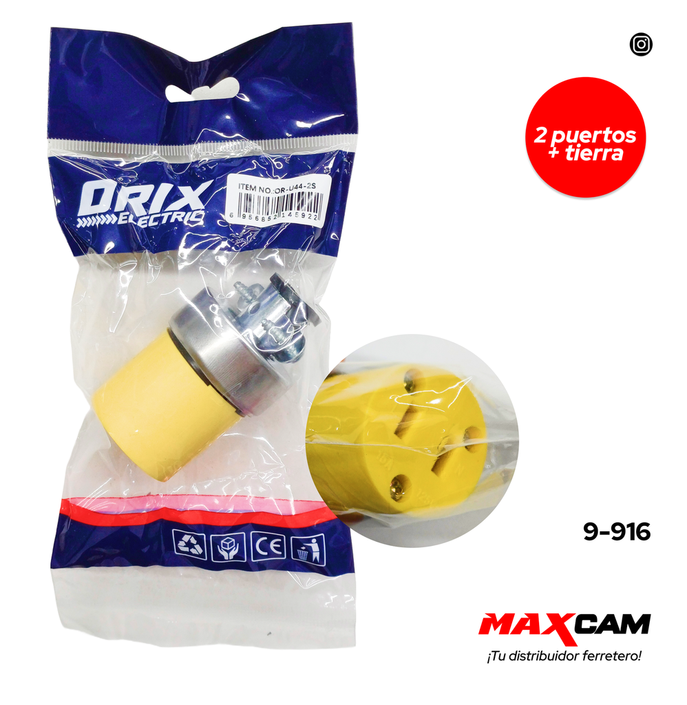 TOMA VINIL 2P ORIX 9-916