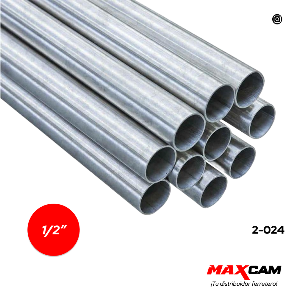 TUBO EMT 1/2" x 3M  2-024