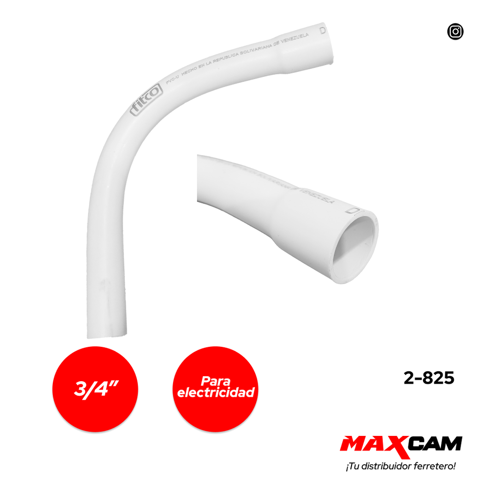 CURVA 90° CONDUIT 3/4" FITCO 2-825