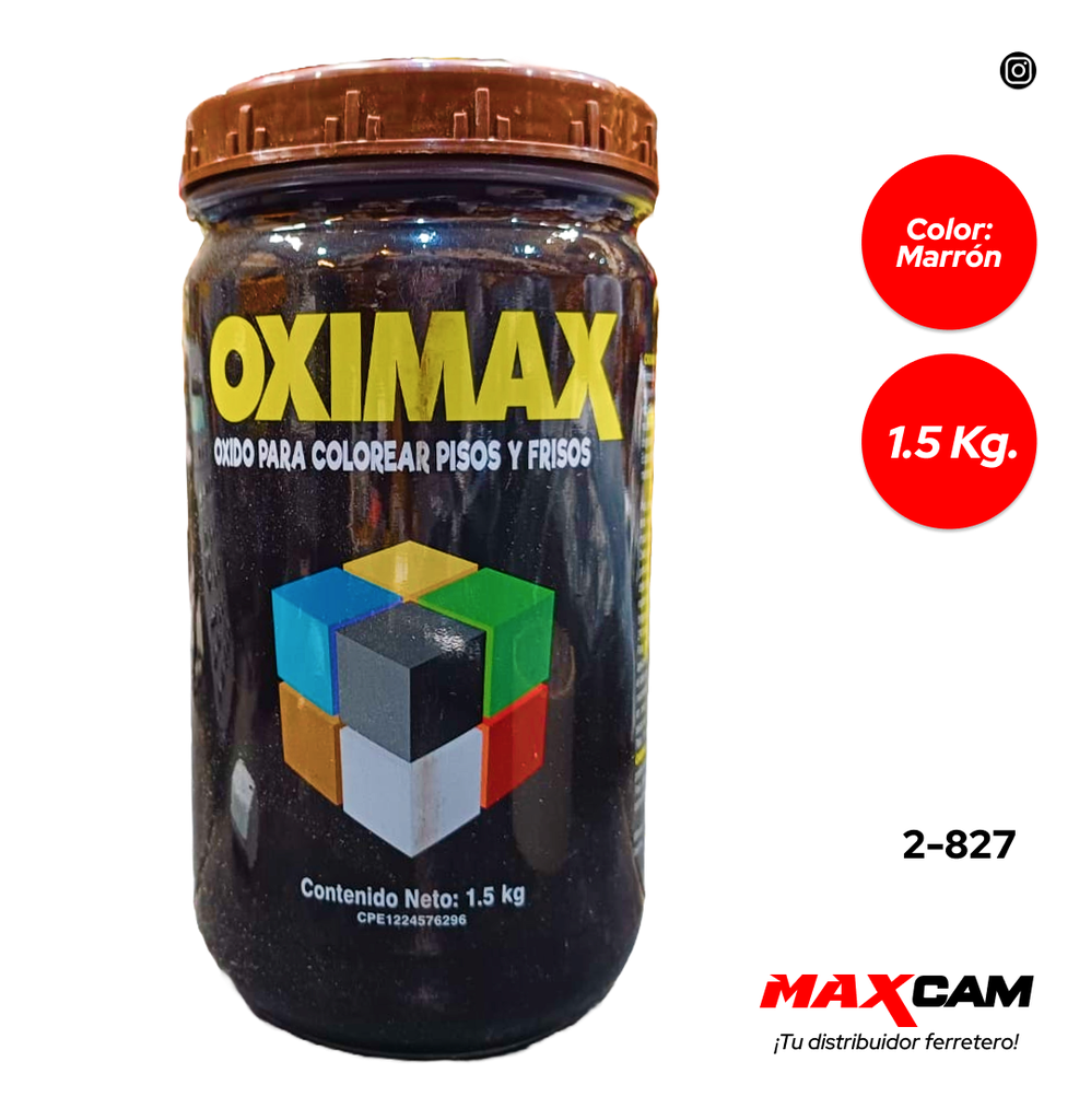 OXIDO P/PISO MARRON 1,5 KG OXIMAX 2-827