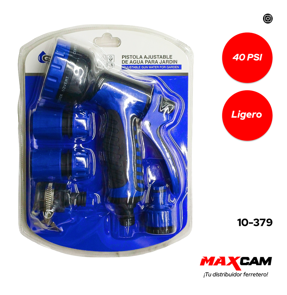 PISTOLA P/MANGUERA 5 PCS GRIMAX 10-379