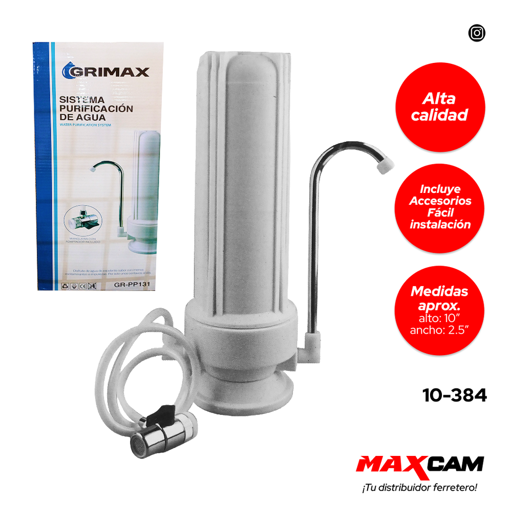 PURIFICADOR DE AGUA GRIMAX 10-384