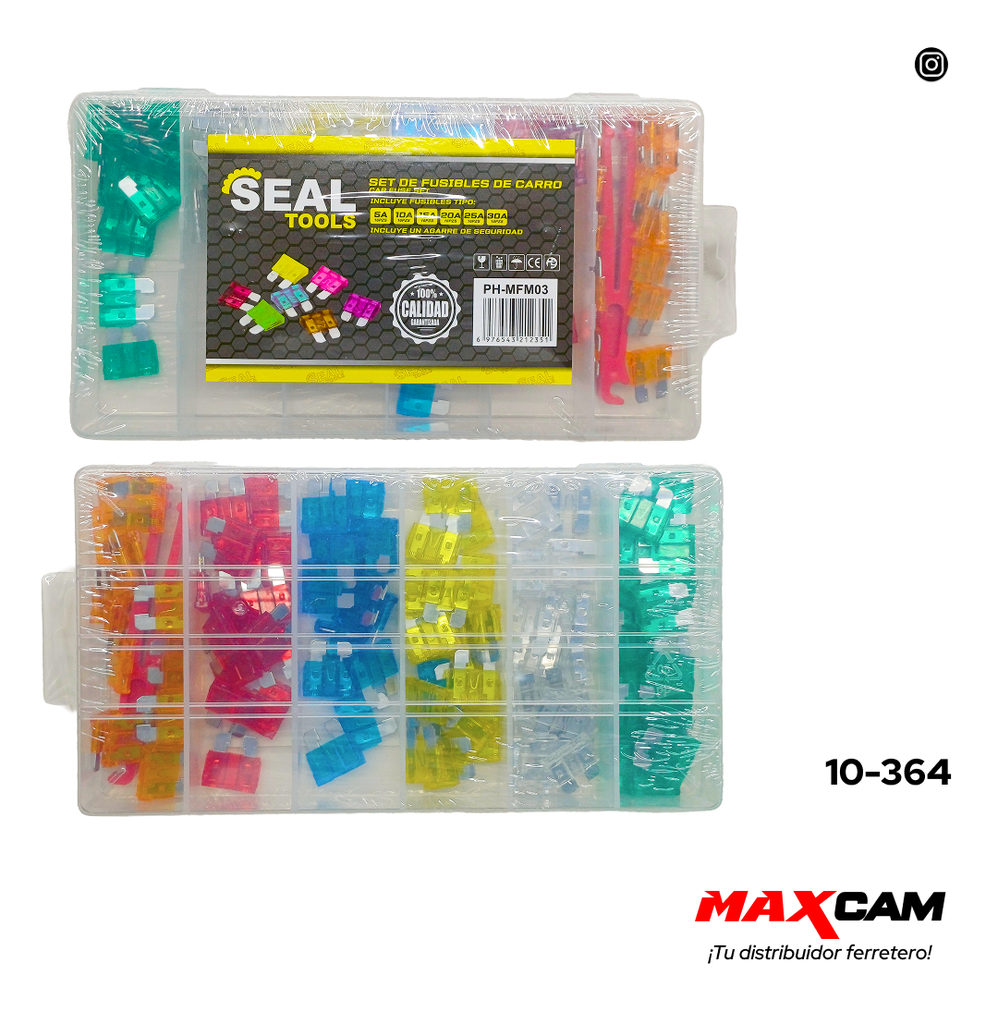 SET DE FUSIBLES x 97 UNID SEAL TOOLS 10-364