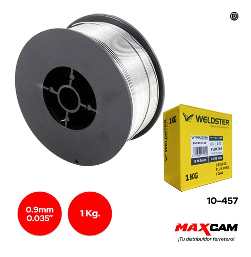 [10-457] ALAMBRE DE SOLDAR MIG E71T-GS 0.9 MM x 1 KG WELDSTER 10-457
