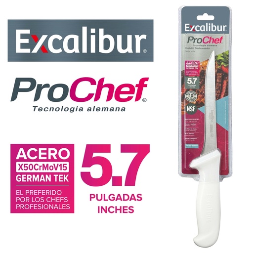 [10-657] CUCHILLO PARA DESHUESAR 5.7" EXCALIBUR 10-657