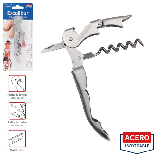 [10-699] DESTAPADOR Y DESCORCHADOR EXCALIBUR 10-699