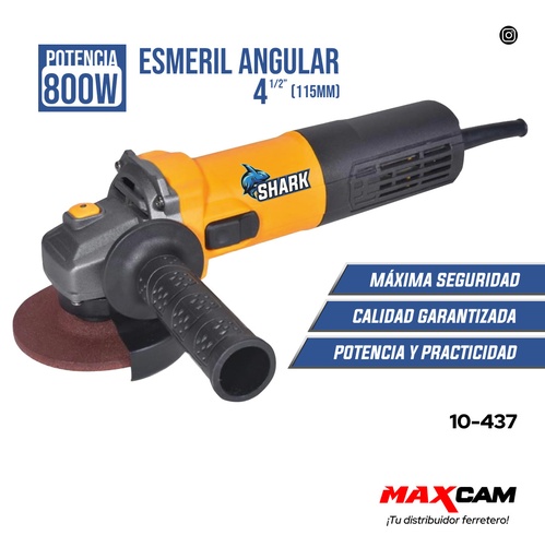 [10-437] ESMERIL 4 1/2 x 800W SHARK 10-437