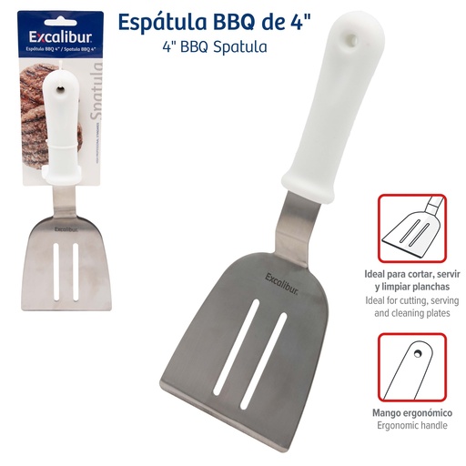 [10-519] ESPATULA MANGO PLAST 4" EXCALIBUR 10-519