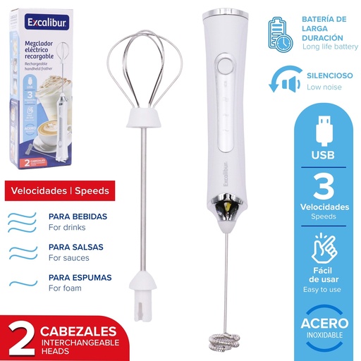 [10-648] ESPUMADOR DE LECHE EXCALIBUR 10-648
