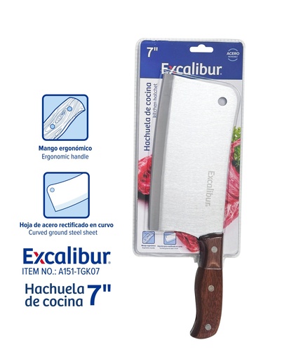 [10-550] HACHA DE COCINA 7" EXCALIBUR 10-550