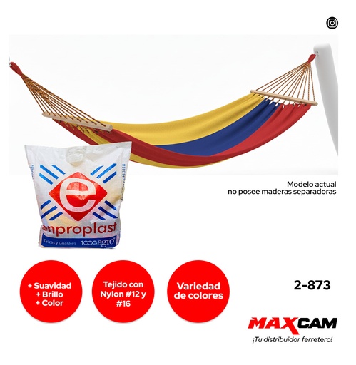 [2-873] HAMACA O CHINCHORRO MATRIMONIAL ENPROPLAST 2-873