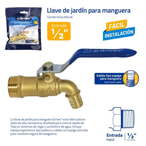 [10-784] LLAVE PARA MANGUERA GRIVEN 10-784