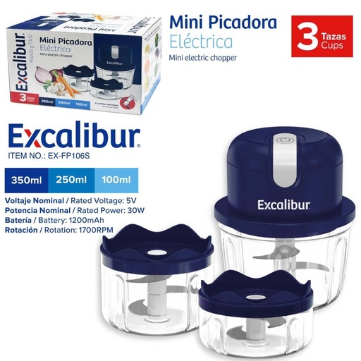 [10-516] MINI PICADORA ELECTRICA EXCALIBUR 10-516