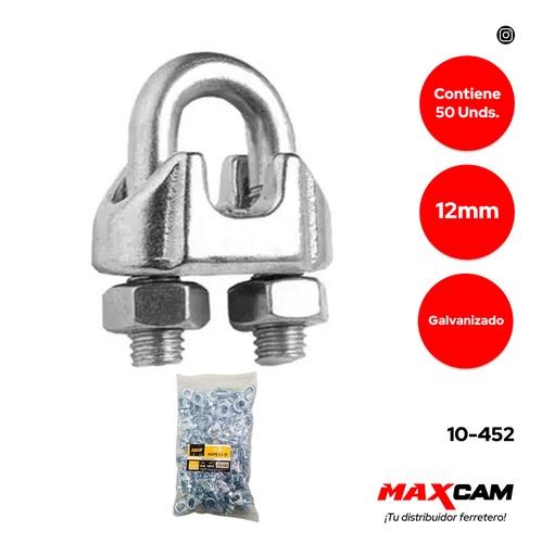 [10-452] PERRO PARA GUAYA 1/2 (12mm) x UNID SACO 10-452