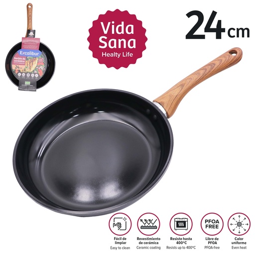 [10-608] SARTEN 24CM EXCALIBUR 10-608