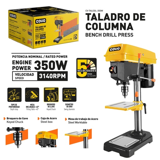 [10-782] TALADRO DE COLUMNA COVO 10-782
