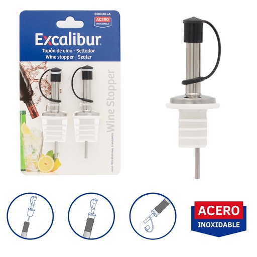 [10-681] TAPON DE VINO SELLADOR EXCALIBUR 10-681