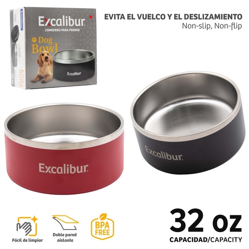 [10-632] TAZON PARA MASCOTAS 32OZ EXCALIBUR 10-632
