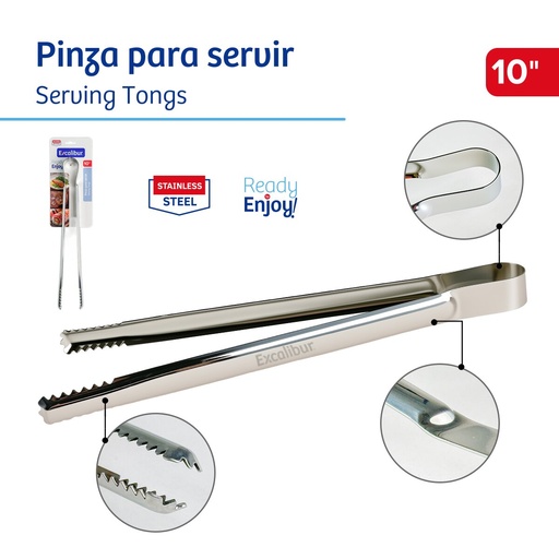 [10-638] TENAZA PARA ALIMENTOS EXCALIBUR 10-638