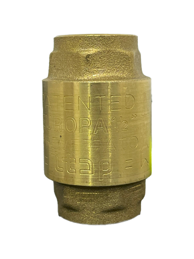 [2-566] VALVULA CHECK BRONCE x 1/2" ASIENTO BRONCE GRINACA 2-566