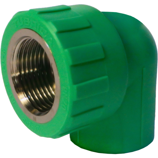 [2-613] CODO PPR 90° 32MM x 3/4" C/HR MET TUBRICA 2-613