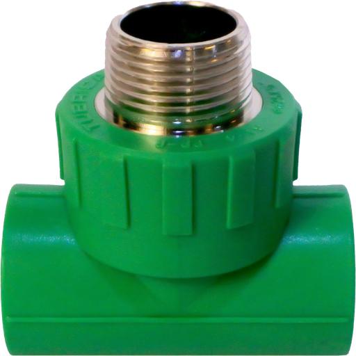 [2-618] TEE PPR 32MM x 3/4" C/MR MET TUBRICA 2-618