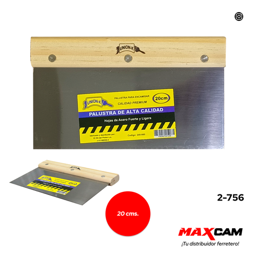 [2-756] PALUSTRA PARA ENCAMISAR 20 CM UNION K 2-756