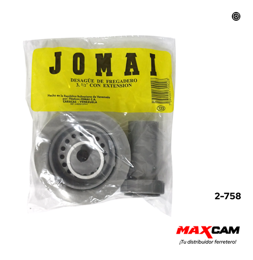 [2-758] DESAGUE FREGADERO PLAST C/EXTEN JOMAI 2-758