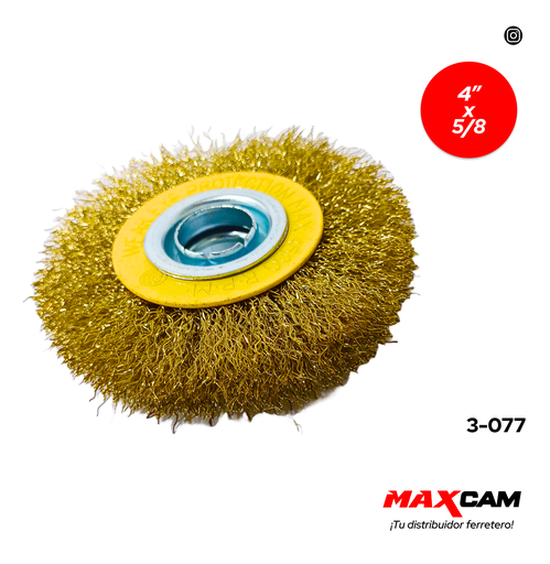 [3-077] CEPILLO PLANO ALAMBRE P/MAQ 4" x 5/8 3-077