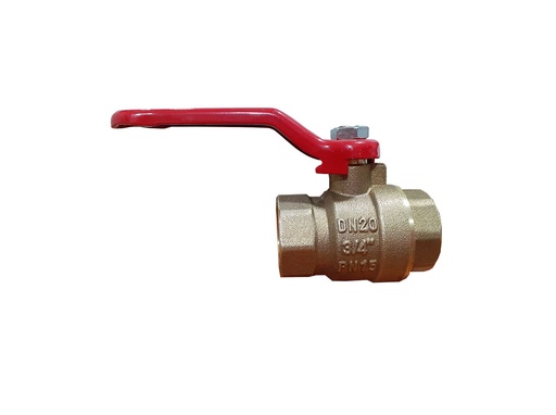 [3-104] VALVULA PASO COBRE x 3/4 IMPORTADA SIN MARCA 3-104