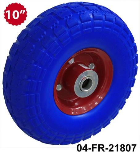 [3-135] RUEDA MACIZA P/ CARRUCHA x 10" AZUL 3-135