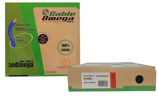 [3-138] CABLE THHN 10 ROJO x 100MTS 100% COBRE SACO 3-138