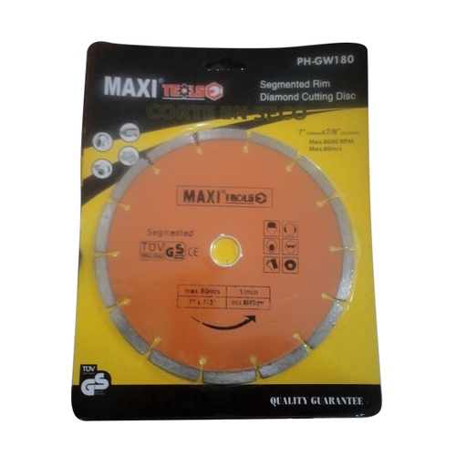 [3-156] DISCO C/CONCRETO SEGMENT x 7" MAXI TOOL 3-156
