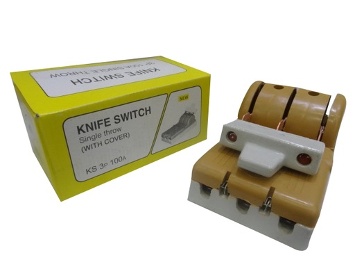 [3-195] CUCHILLA UN PASE 3Px100A AMARILLA  TRIC 3-195