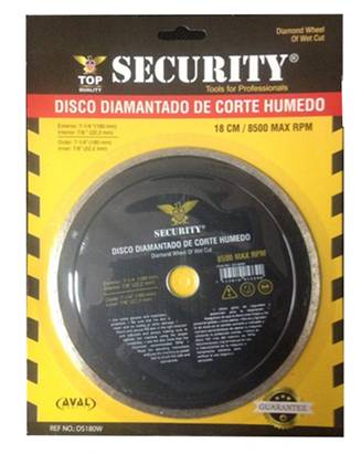 [3-269] DISCO C/CONCRETO CONTINUO x 7" PULG SECURITY 3-269