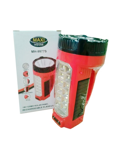 [3-301] LINTERNA RECARGABLE SOLAR 2 FUNCION MAXI HOU 3-301