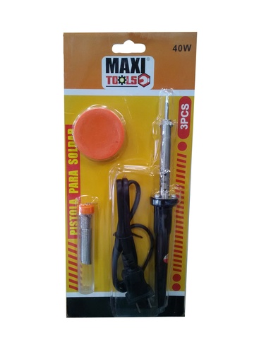 [3-304] CAUTIN 40W + ESTAÑO + PASTA P/SOLDAR MAXI TOO 3-304