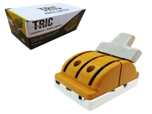 [3-312] CUCHILLA DOBLE PASE 3Px30A AMARILLA  TRIC 3-312