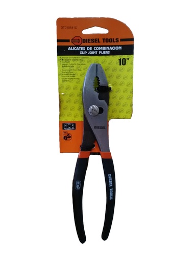 [3-332] ALICATE MECANICO 10" DIESEL TOOL MANGO GOMA 3-332