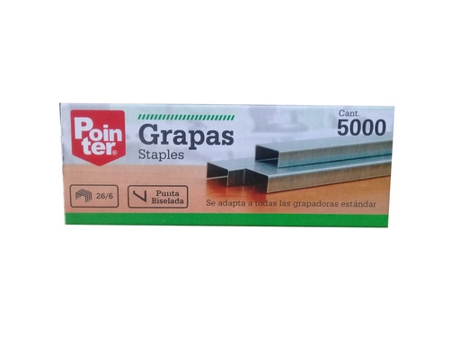 [3-360] GRAPAS LISAS 26/6 POINTER x 5000 UnidadesES 3-360