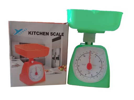 [3-383] PESO O BALANZA P/COCINA ANALOGI C/BANDEJA 5KG 3-383