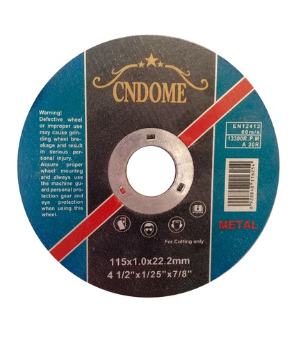 [3-388] DISCO C/METAL FINO x 4 1/2 CNDOME 3-388