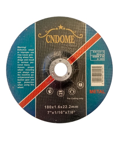 [3-389] DISCO C/METAL FINO x 7" CNDOME (CONCOVO) 3-389