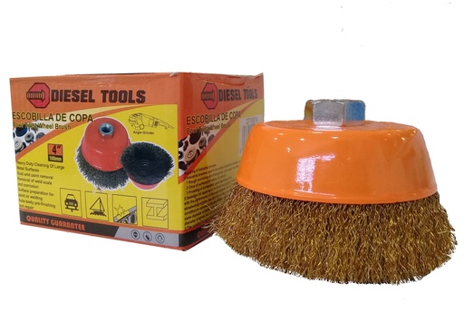 [3-405] CEPILLO CIRC ALAMBRE 4" x 5/8 DIESEL TOOL 3-405