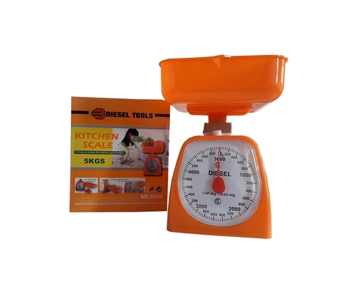 [3-469] PESO BALAN P/COCINA ANALOGICO C/BANDEJA 5KG 3-469