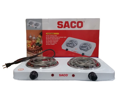 [3-472] COCINA ELECTRICA 2 HORNILLA SACO 3-472