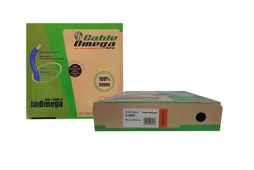 [3-506] CABLE THHN 8 ROJO x 100MTS 100% COBRE SACO 3-506