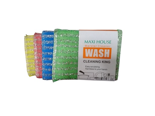 [3-543] ESPONJA DE FREGAR x4 UND MAXI HOUSE 3-543
