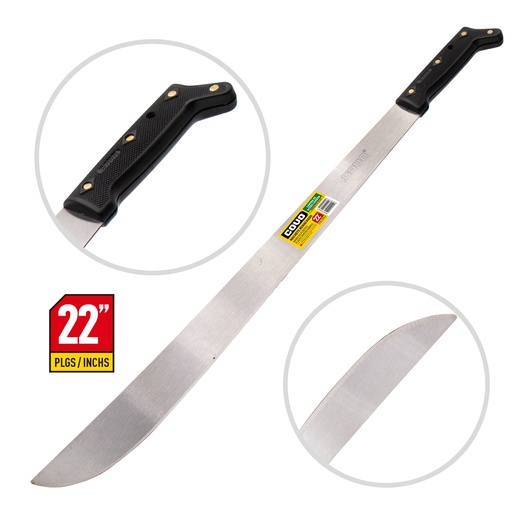 [3-564] MACHETE 22" MANGO PLASTICO COVO 3-564